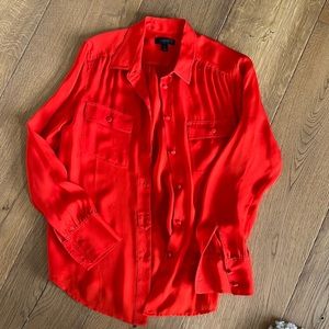 J Crew silk button down